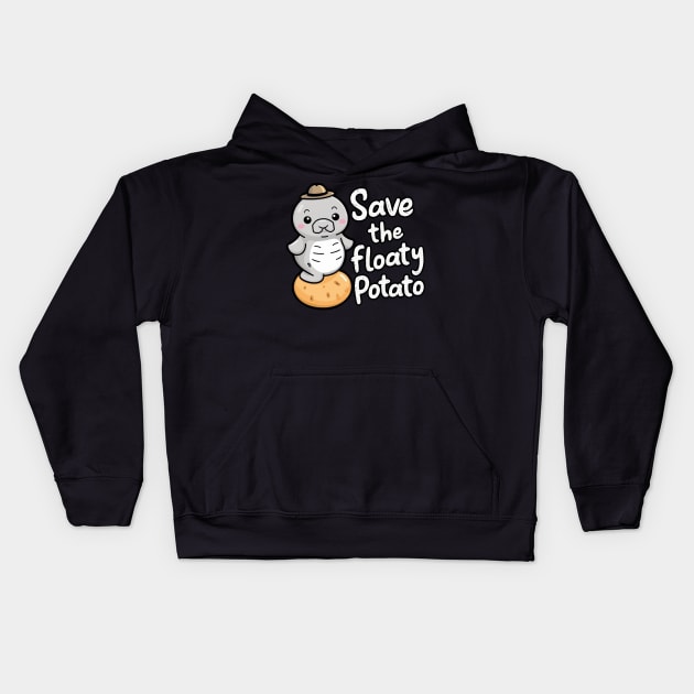 Save the Floaty Potato Kids Hoodie by Moulezitouna